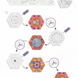 Crafturi din hartie Djeco, Mandala constelatii image 2