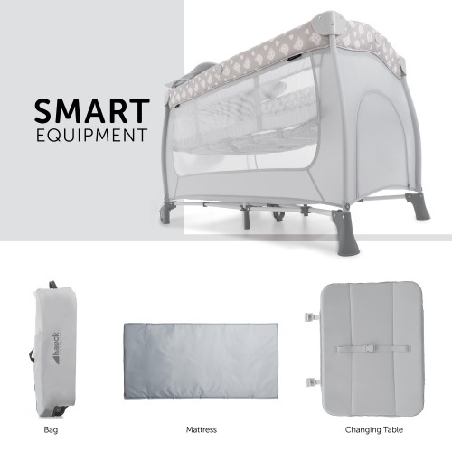 Pat Pliabil Hauck Sleep'n Play Center Teddy Grey image 2
