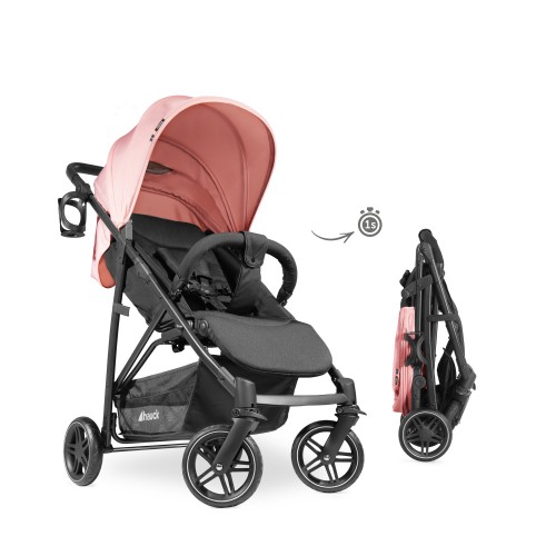 Cărucior 3in1 Hauck Rapid 4R Plus Trioset Rose cu UPF 50+ image 1