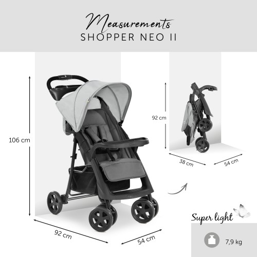 Cărucior Hauck Shopper Neo II Grey image 1