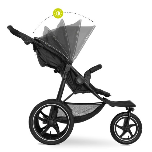Cărucior Hauck Runner 2 Black cu UPF 50+ image 2