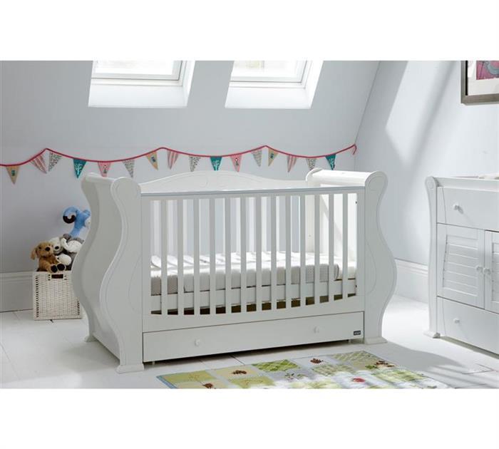 Tutti Bambini - Set patut Louis Alb + salteluta pentru bebelusi image 1