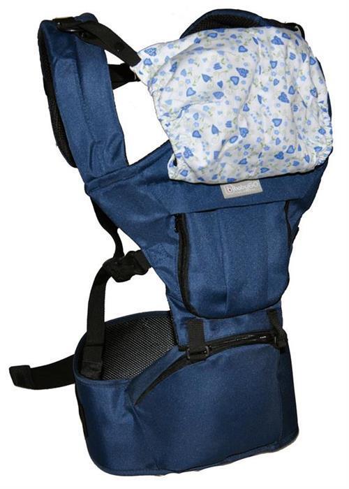 BabyGo - Marsupiu anatomic 2 in 1 Wombat Albastru