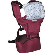 BabyGo - Marsupiu anatomic 2 in 1 Wombat Rosu