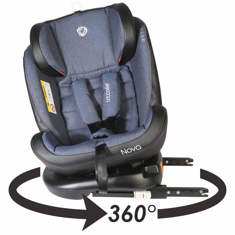 Scaun auto rotativ cu Isofix grupa 0-36 kg Coccolle Nova Jeans image 4