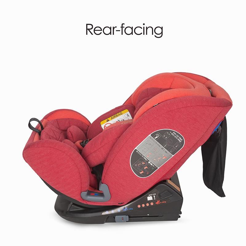 Scaun auto cu Isofix grupa 0-36 kg Coccolle Sedna Aurora Red image 1