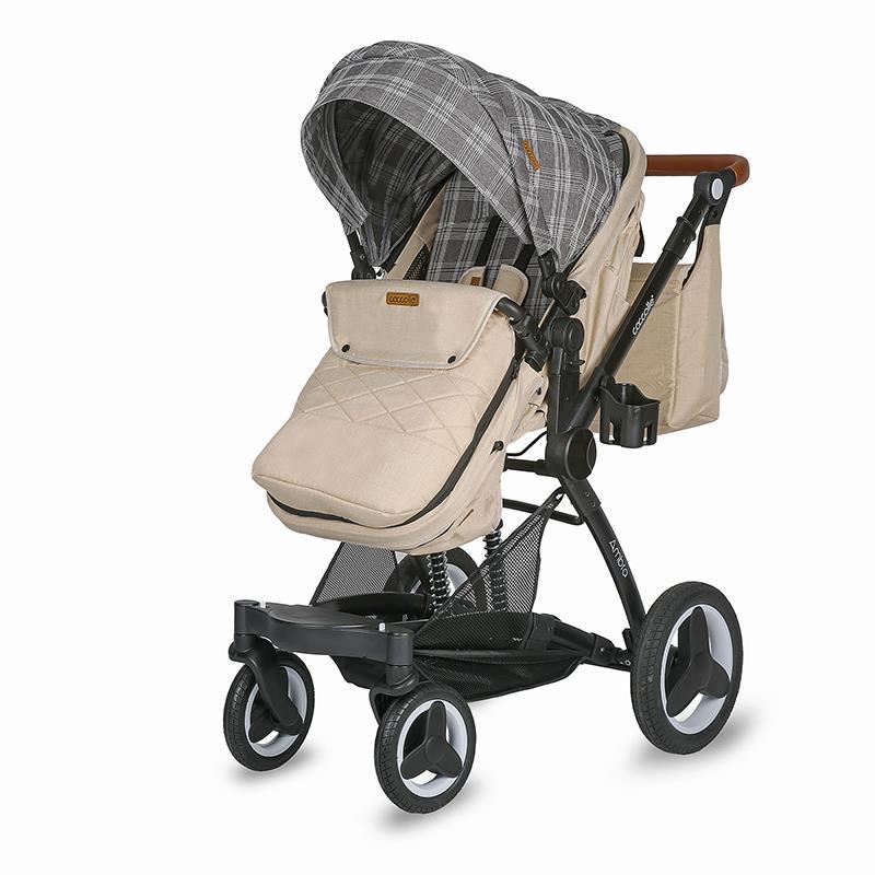 Carucior transformabil 3in1 Coccolle Ambra Safari Beige image 6