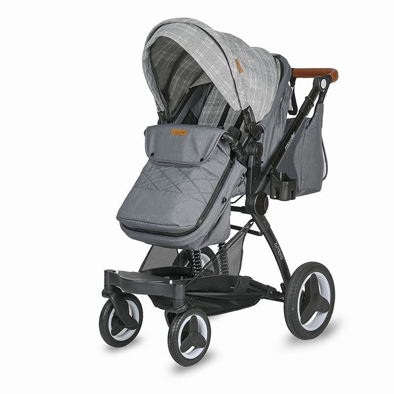 Carucior transformabil 3in1 Coccolle Ambra Urban Grey image 5