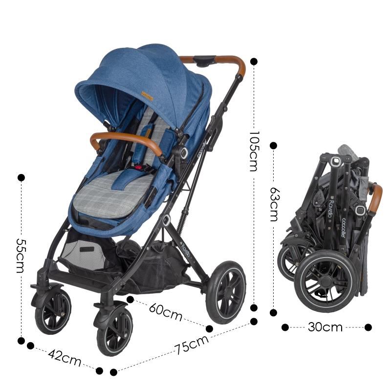 Carucior 3in1 ultracompact Coccolle Ravello Navy Blue image 5