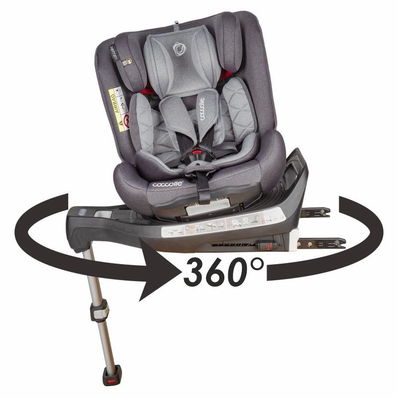 Scaun auto rotativ 0-36 kg Coccolle Astana Urban Grey image 3