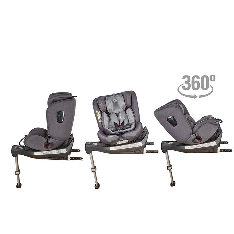 Scaun auto rotativ 0-36 kg Coccolle Astana Urban Grey image 4