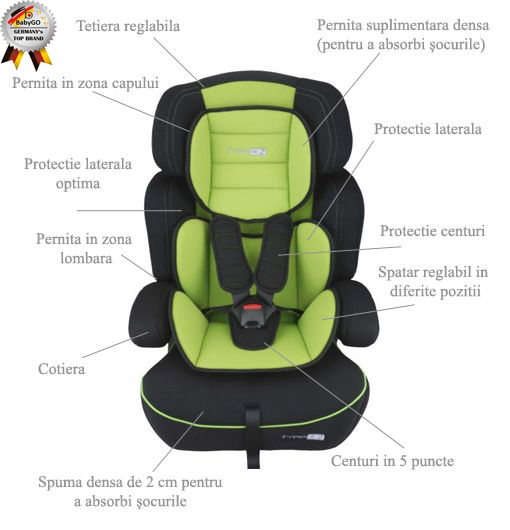 BabyGo - Scaun Auto Freemove Green