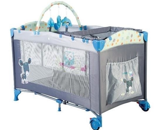 BabyGo - Patut pliant  Sleepwell Blue image 4