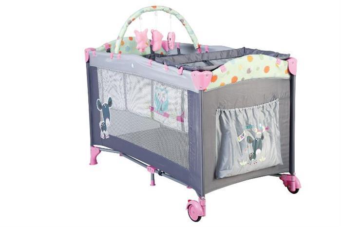 BabyGo - Patut Pliant Sleepwell Pink image 1