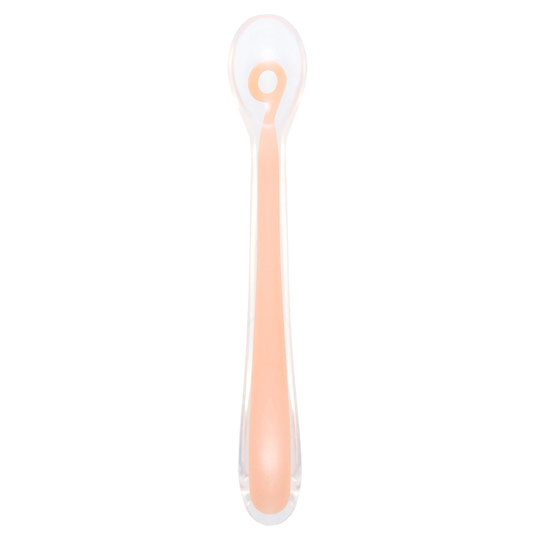 Babymoov - Lingurita de silicon Peach