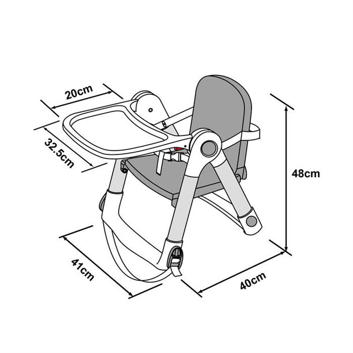 Apramo - Booster pentru masa pliabil Flippa Lime image 1