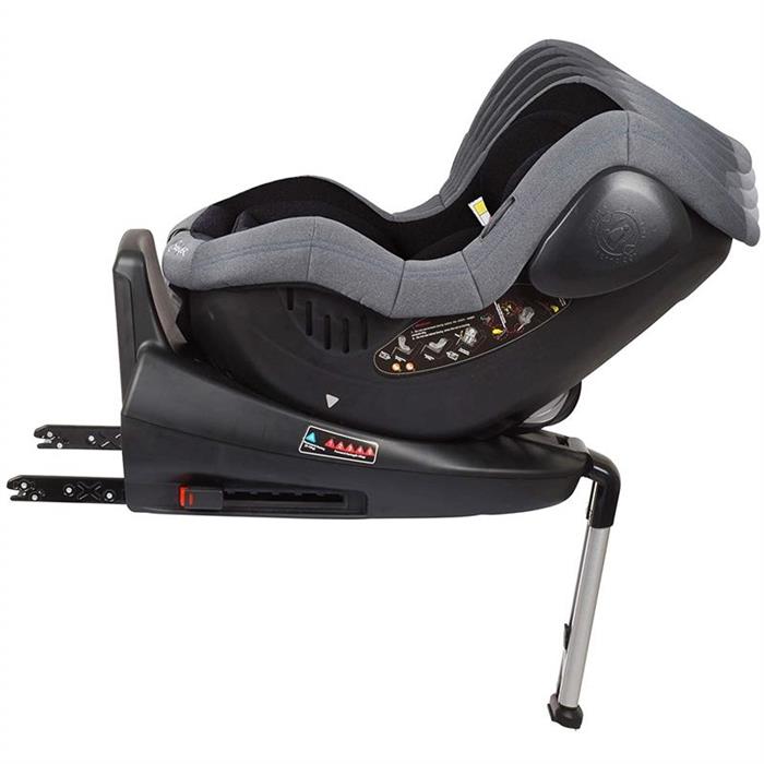 BabyGo – Scaun auto ISO Rotativ 360° - Negru image 4