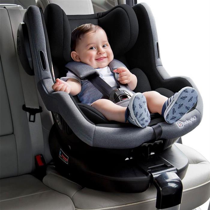 BabyGo – Scaun auto ISO Rotativ 360° - Negru image 9