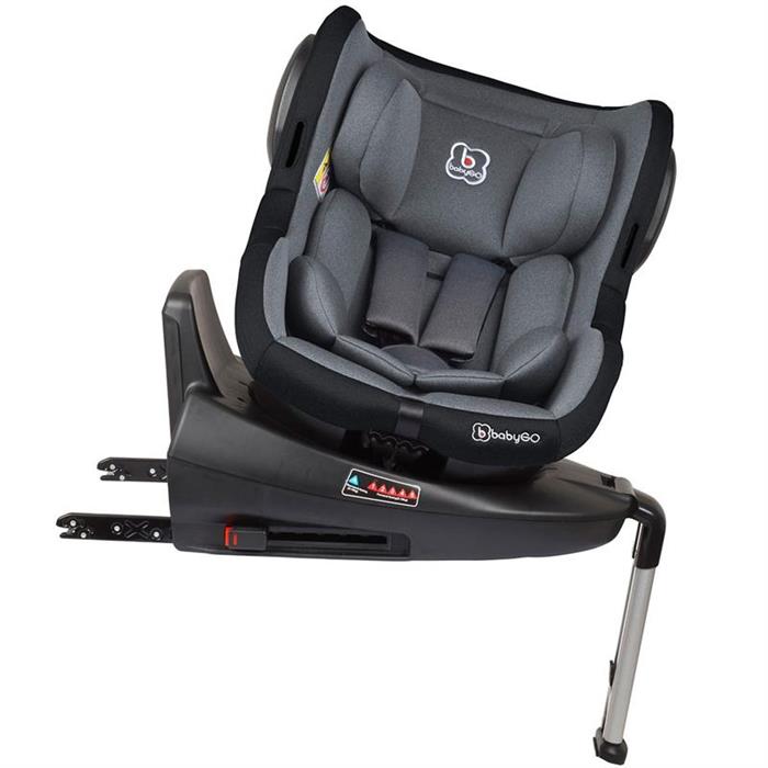 BabyGo – Scaun auto ISO Rotativ 360° - Gri image 3
