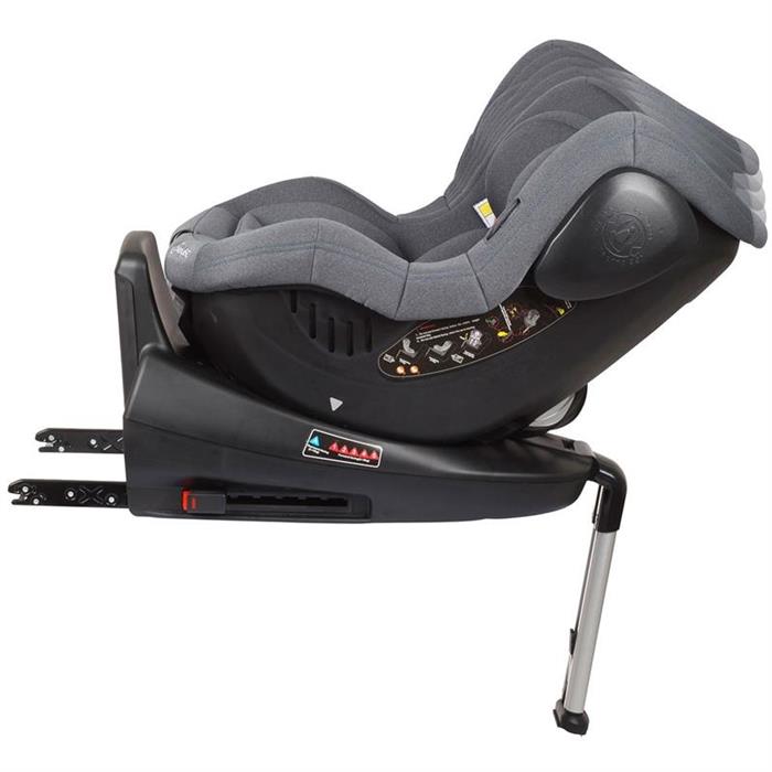 BabyGo – Scaun auto ISO Rotativ 360° - Gri image 4
