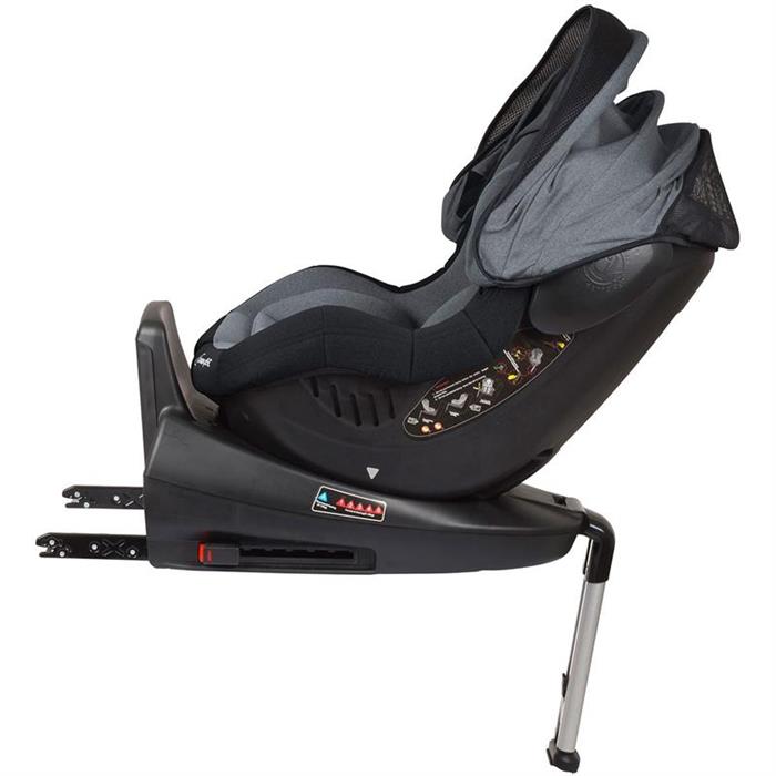 BabyGo – Scaun auto ISO Rotativ 360° - Gri image 5