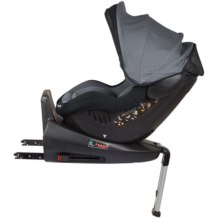 BabyGo – Scaun auto ISO Rotativ 360° - Gri image 6
