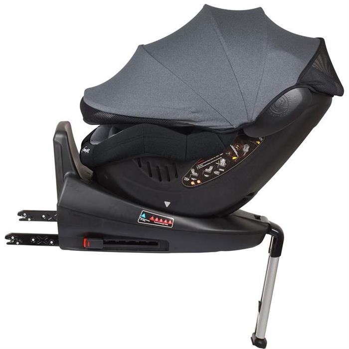 BabyGo – Scaun auto ISO Rotativ 360° - Gri image 7