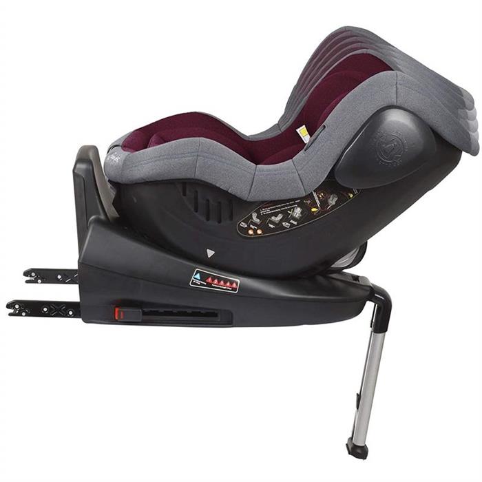 BabyGo – Scaun auto ISO Rotativ 360° - Rosu image 4