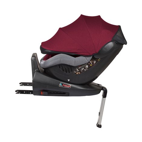 BabyGo – Scaun auto ISO Rotativ 360° - Rosu image 8