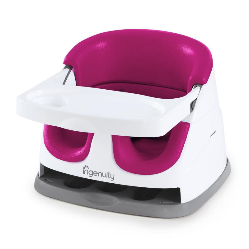 Ingenuity - Scaun de masa 2 in 1 Pink Flambe