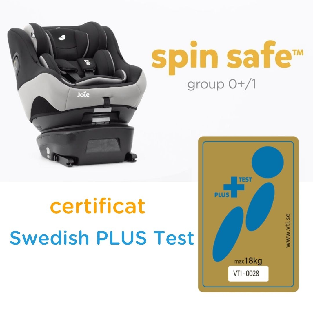 Joie - Scaun auto Spin Safe cu ISOFIX, Black Pepper, 0-18 kg image 14