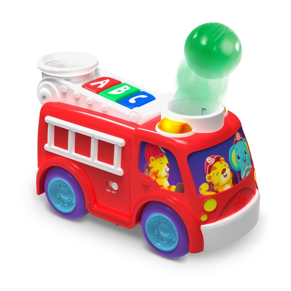 Bright Starts - Jucarie muzicala cu lumini Roll & Pop Fire Truck