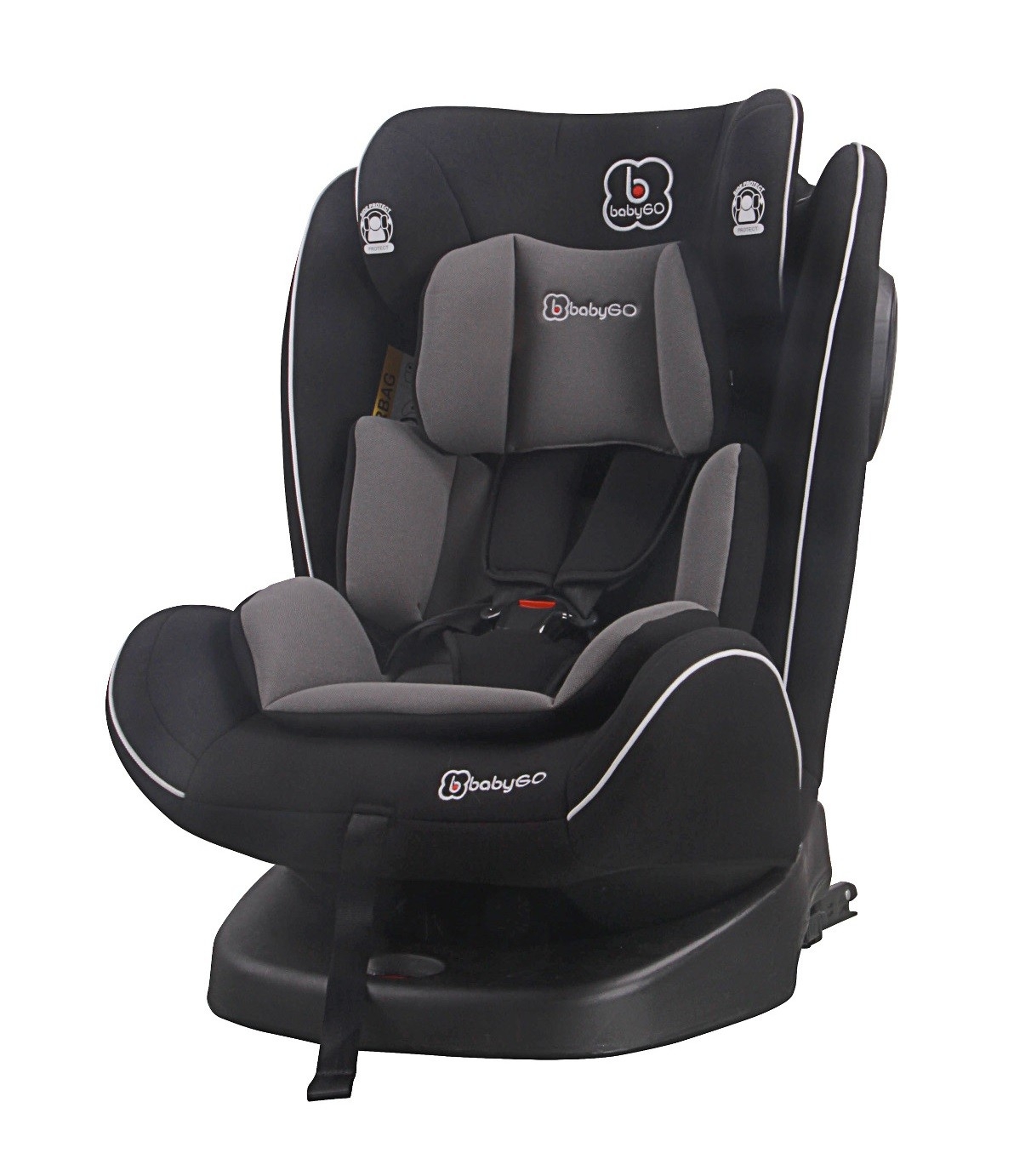BabyGo - Scaun auto rotativ cu isofix Nova 360° Grey, 0 - 36 kg image 3