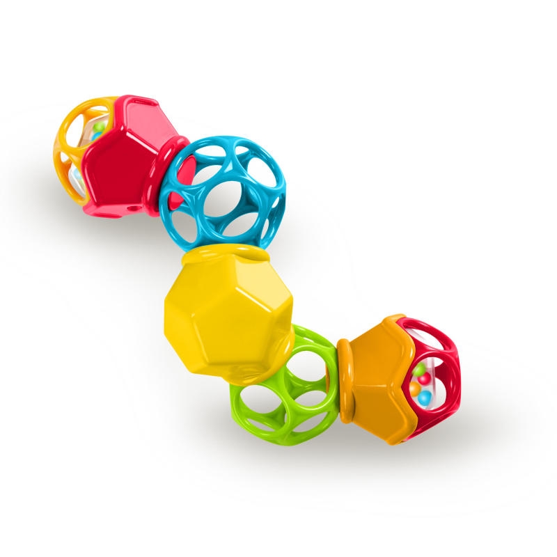 Bright Starts - Jucarie Clicky Twister™ Easy-Grasp Rattle Oball image 6