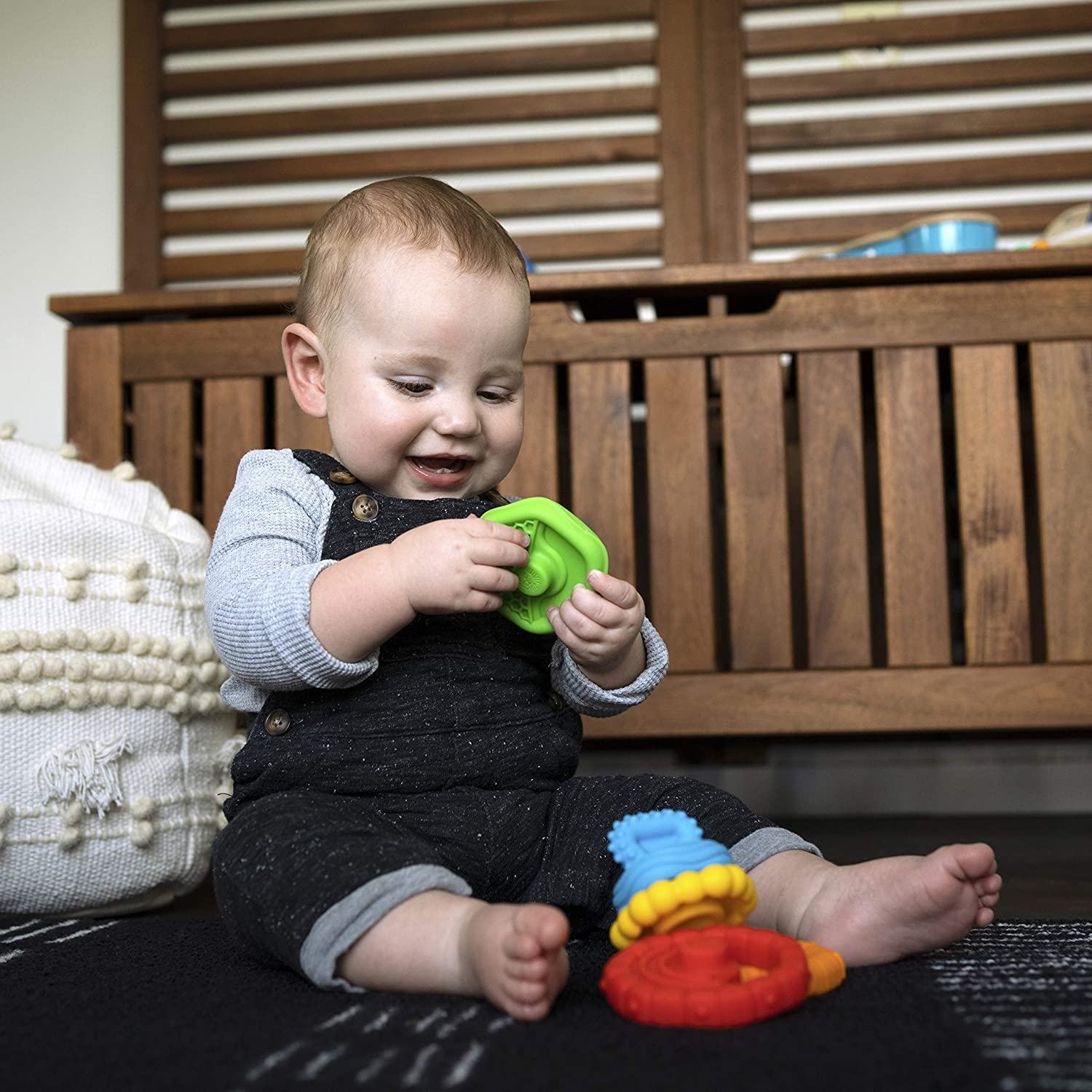 Baby Einstein - Jucarie multisenzoriala si de dentitie Stacking Teether image 7