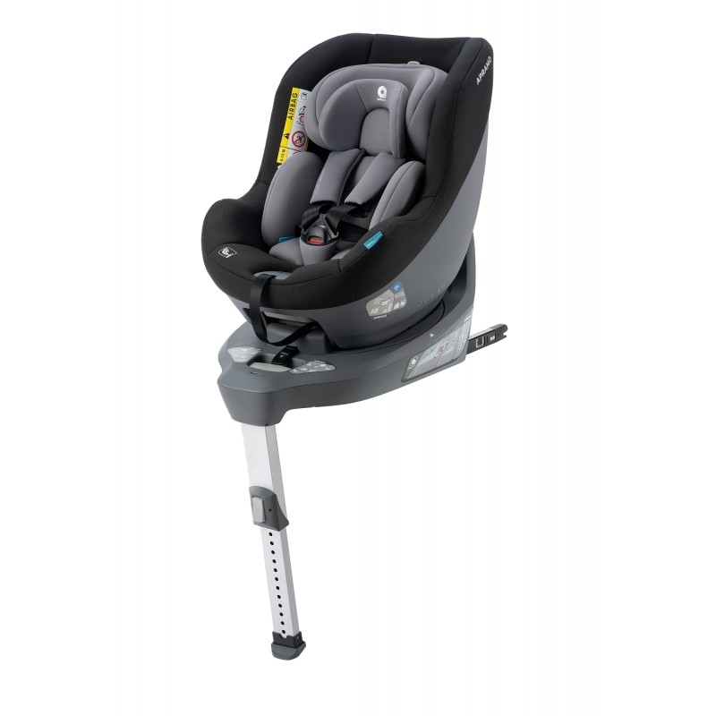Apramo - Scaun auto rotativ i-Size Mettro Hub, Dawn Grey 40-105 cm