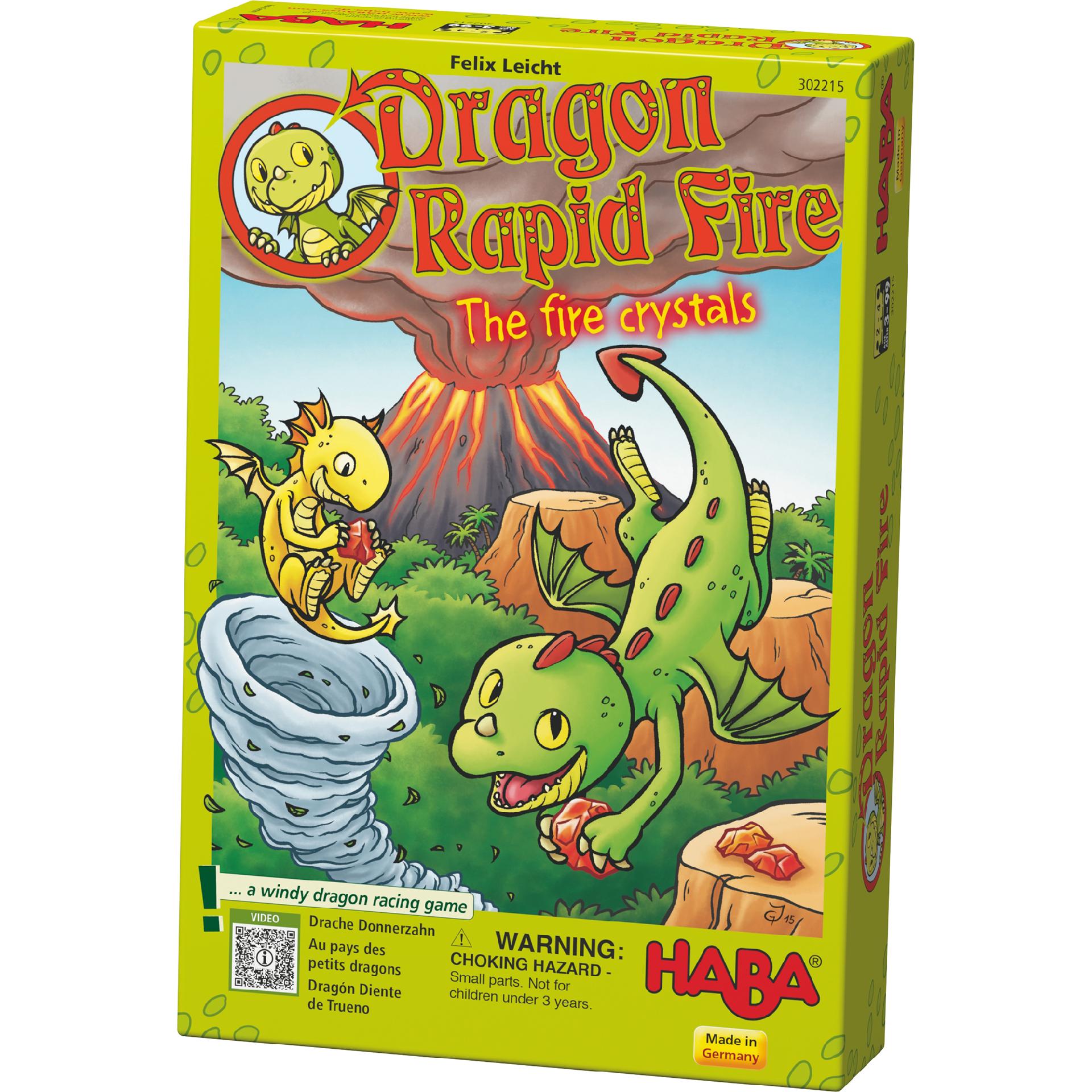 Joc distractiv cu zaruri, Haba, Dragonul Rapid Fire - Cristalele de foc, 3ani+ image 3