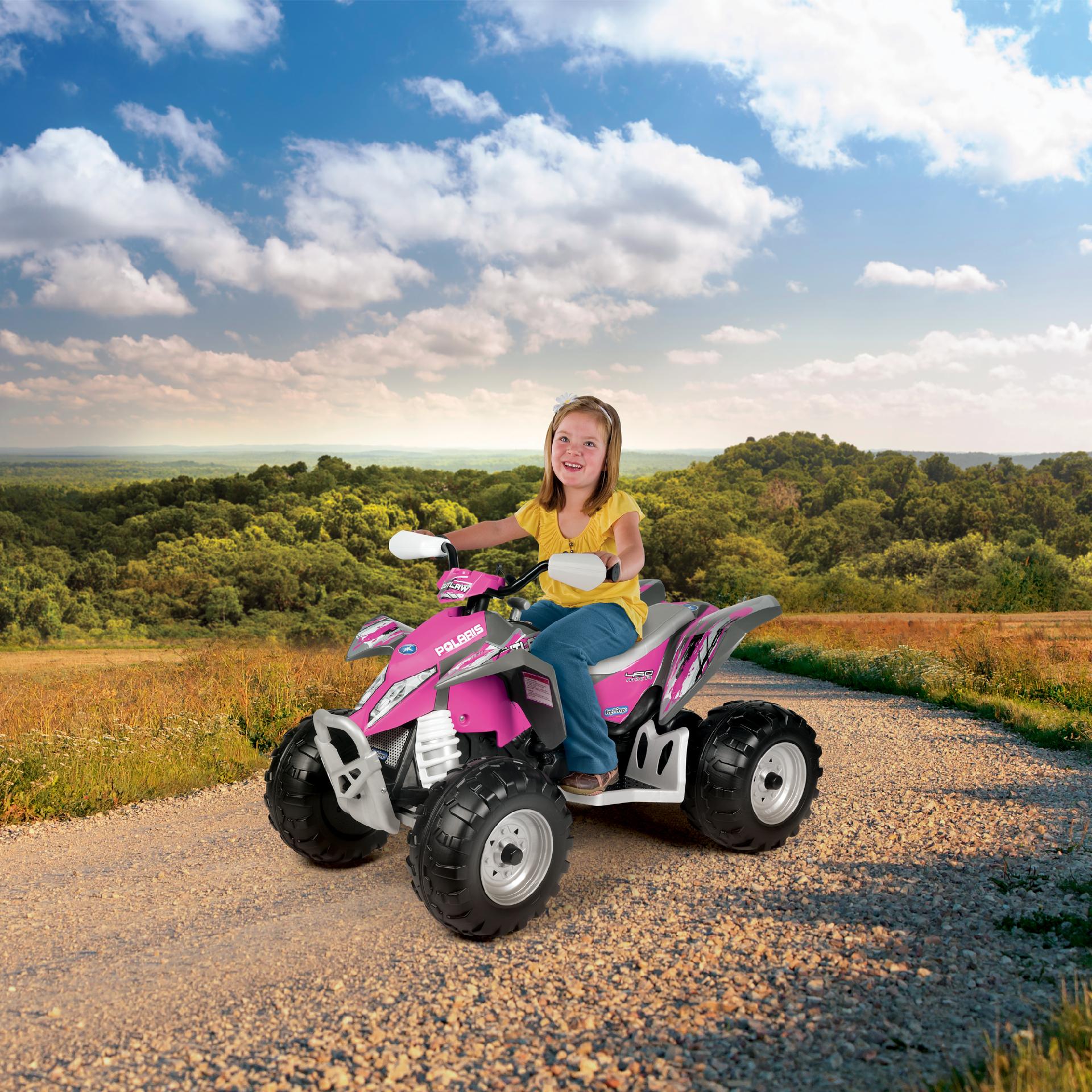 ATV Polaris Outlaw Pink Power, Peg Perego image 7