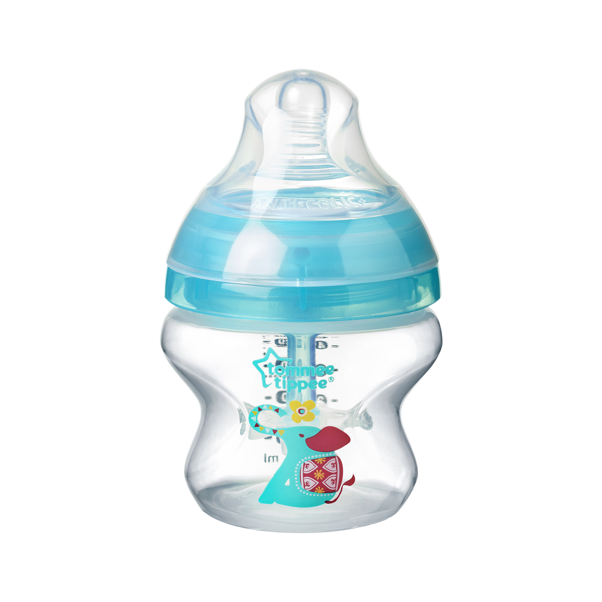 Biberon Advanced cu Sistem de Ventilatie, Tommee Tippee, 150 ml, elefant, 1 buc image 1