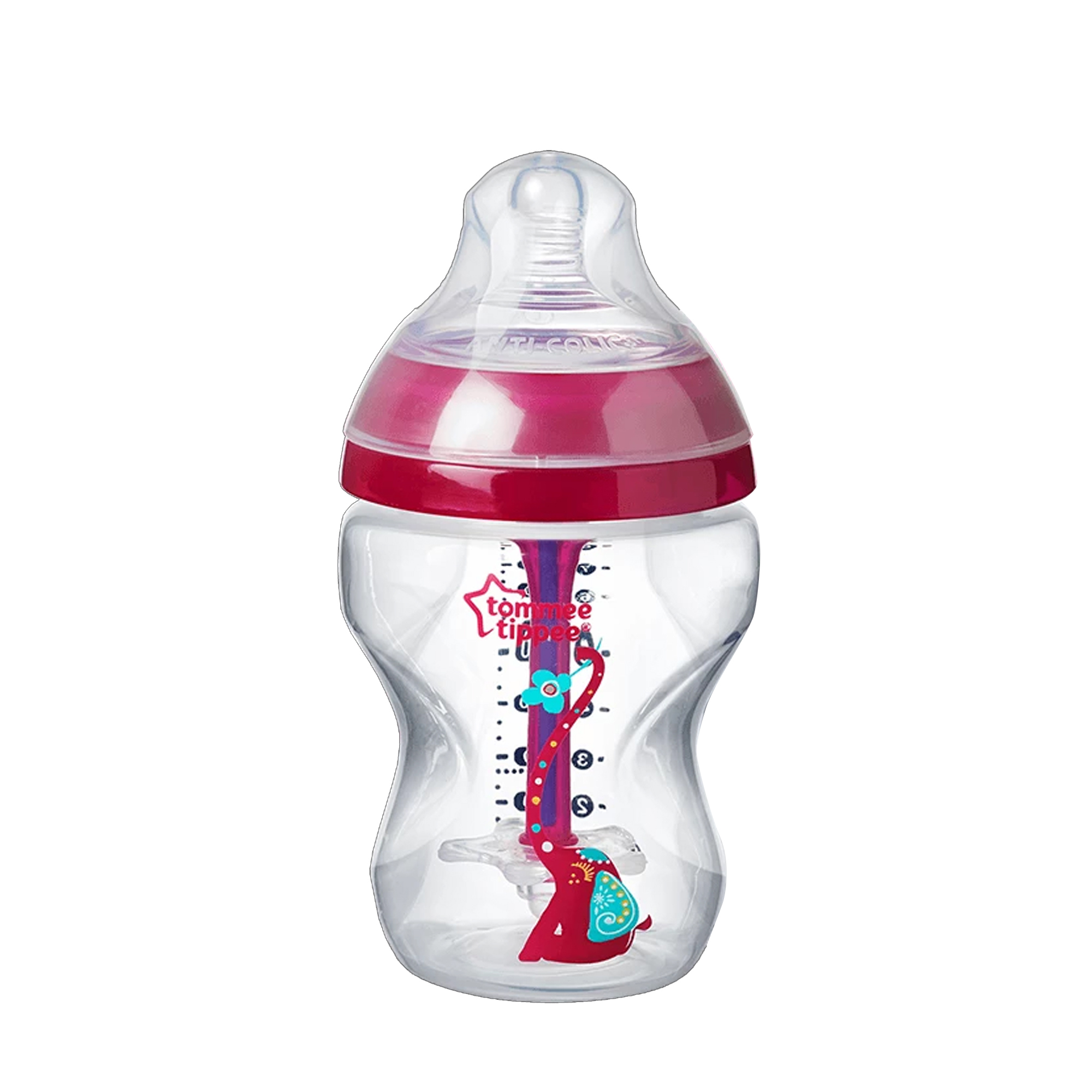 Biberon Advanced cu Sistem de Ventilatie, Tommee Tippee, 260 ml, fete, 1 buc