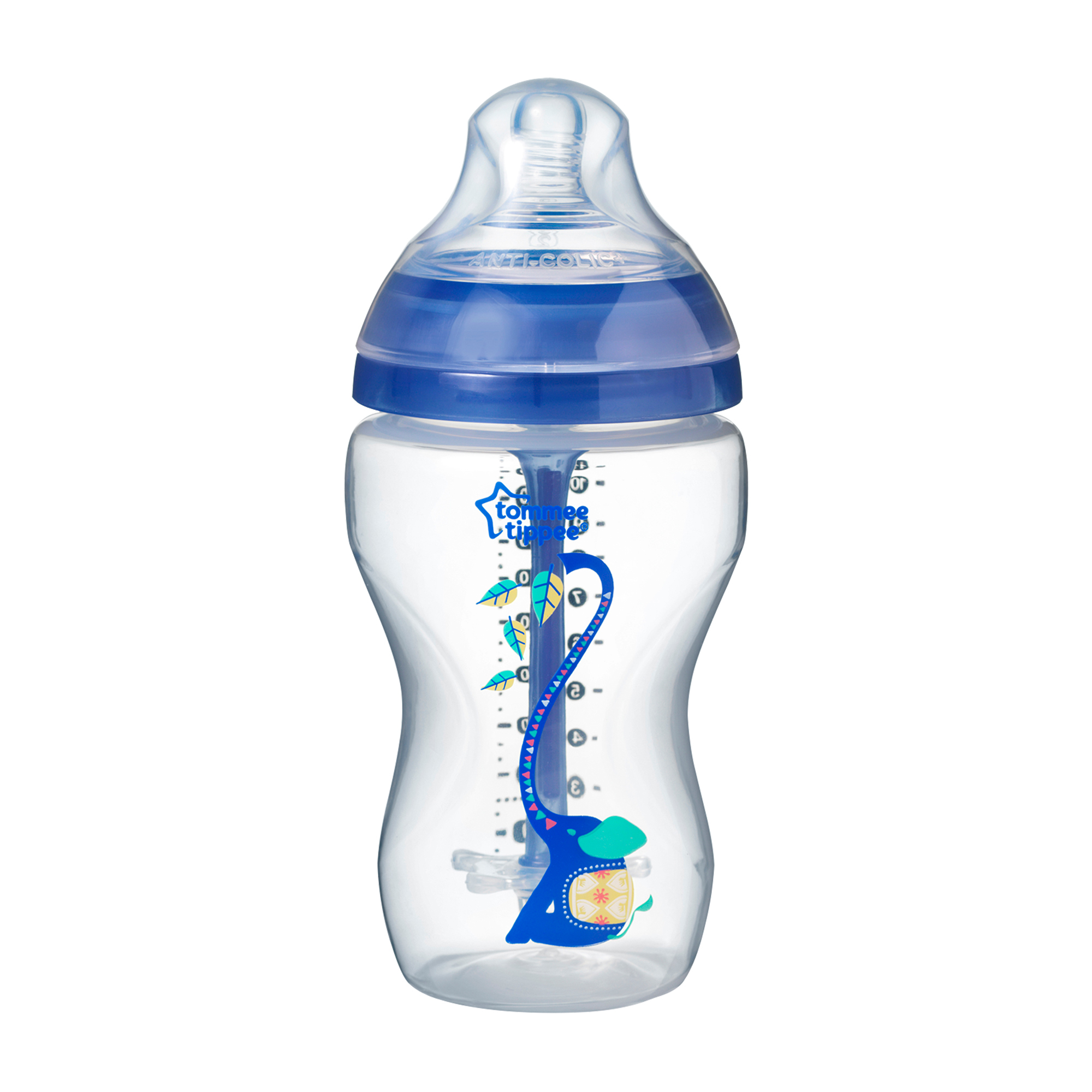 Biberon Advanced cu Sistem de Ventilatie, Tommee Tippee, 340 ml, baieti, 1 buc image 3