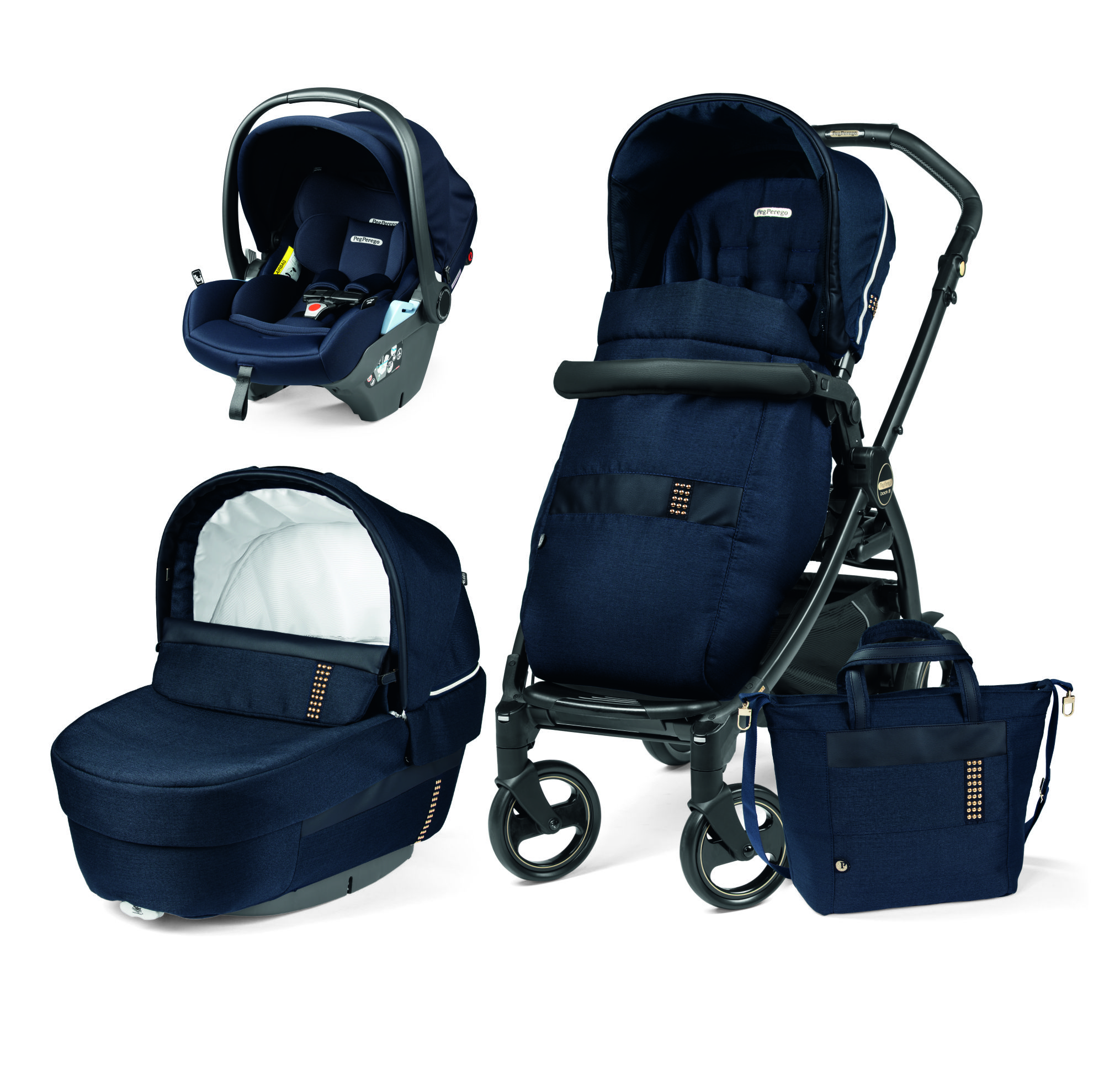 Carucior 3 in 1 Peg Perego, Book 51 Titania, Lounge, Rock Navy
