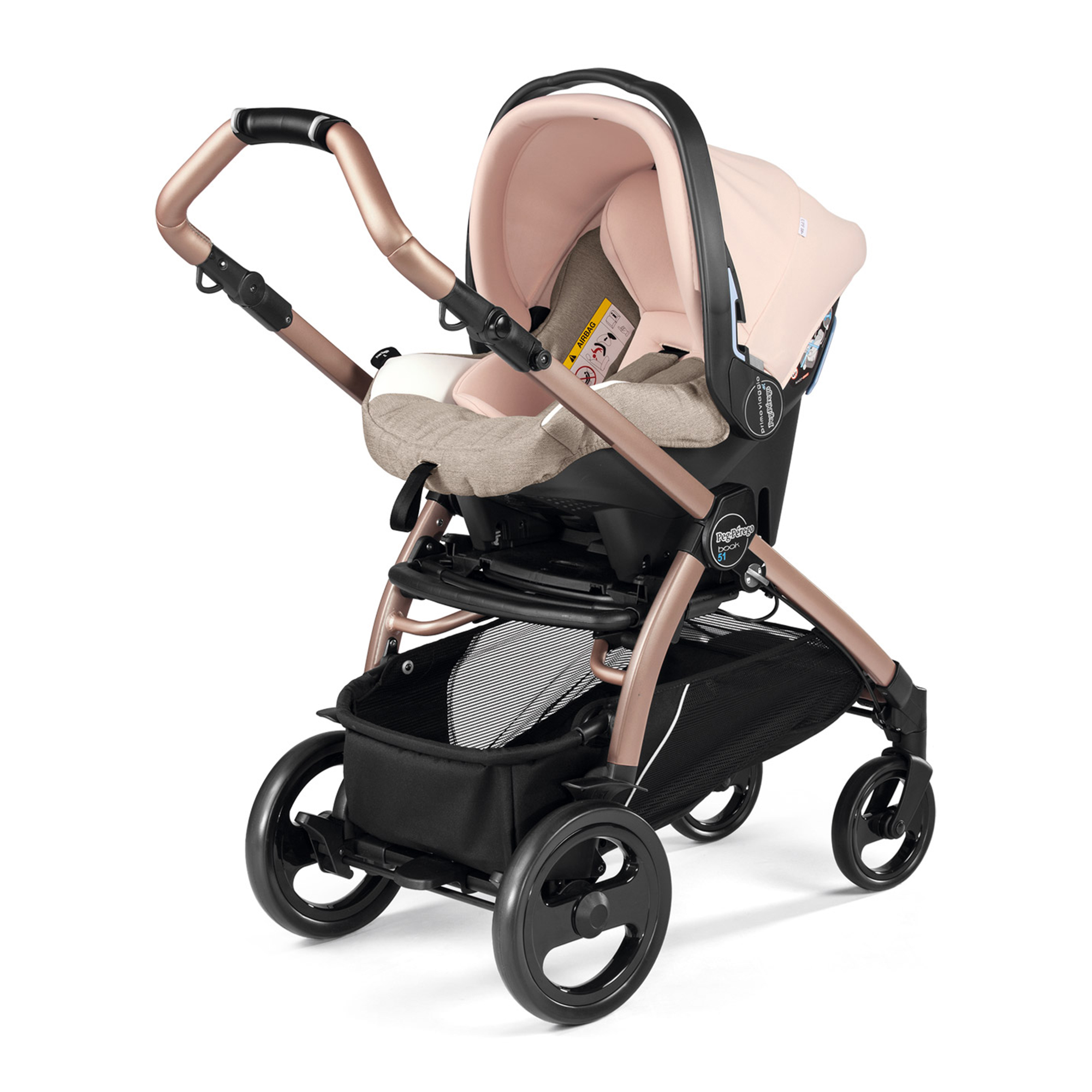 Carucior 3 in 1 Peg Perego, Book 51, Mon Amour, 0 - 22 kg image 2
