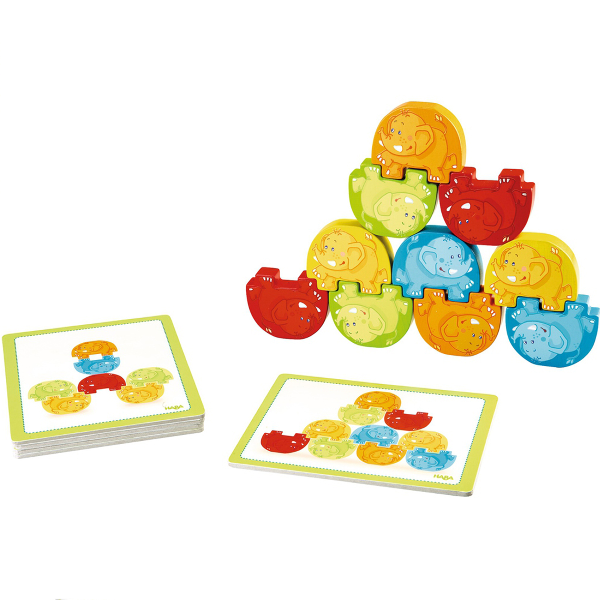 Joc de constructie cu elefantei, Haba, 2ani+ image 3