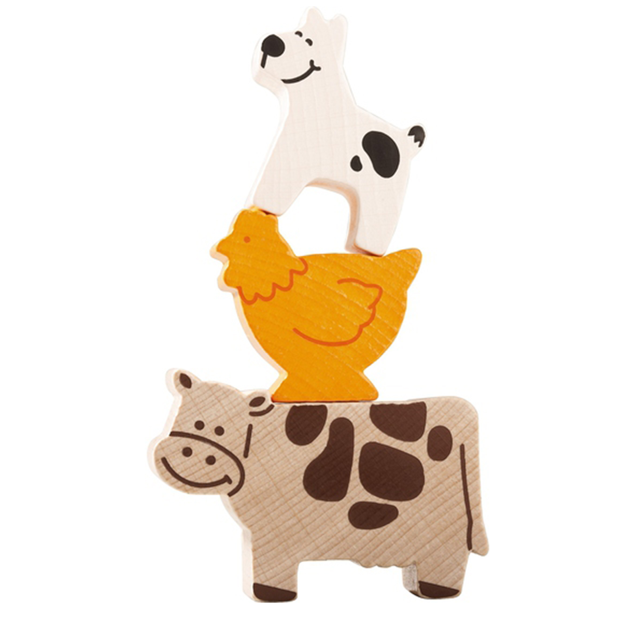 Joc de constructie cu zaruri, Haba, Primele mele jocuri-Piramida animalelor, 2ani+ image 4
