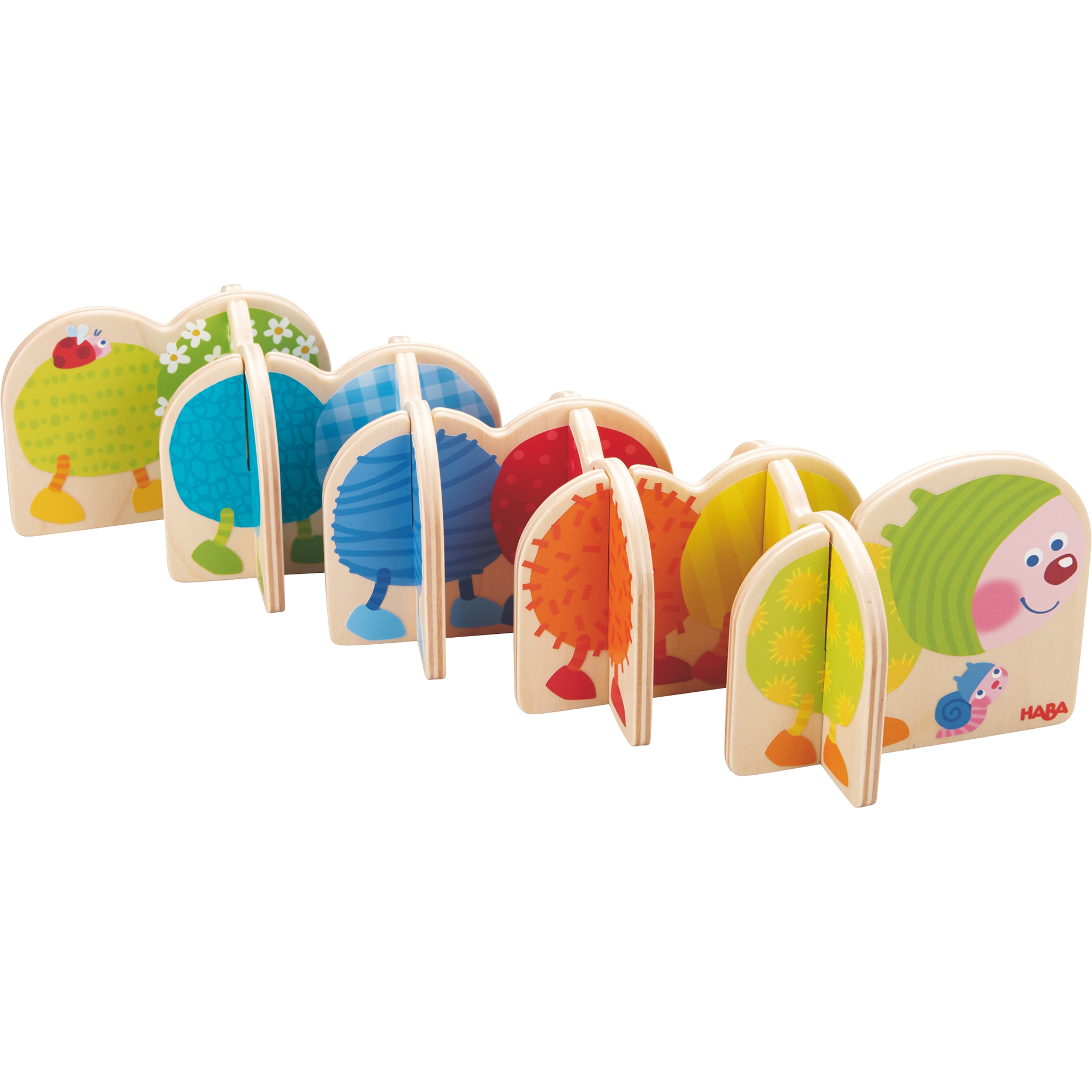 Joc de imbinare sub forma de omida, Haba, 9 piese, 2ani+