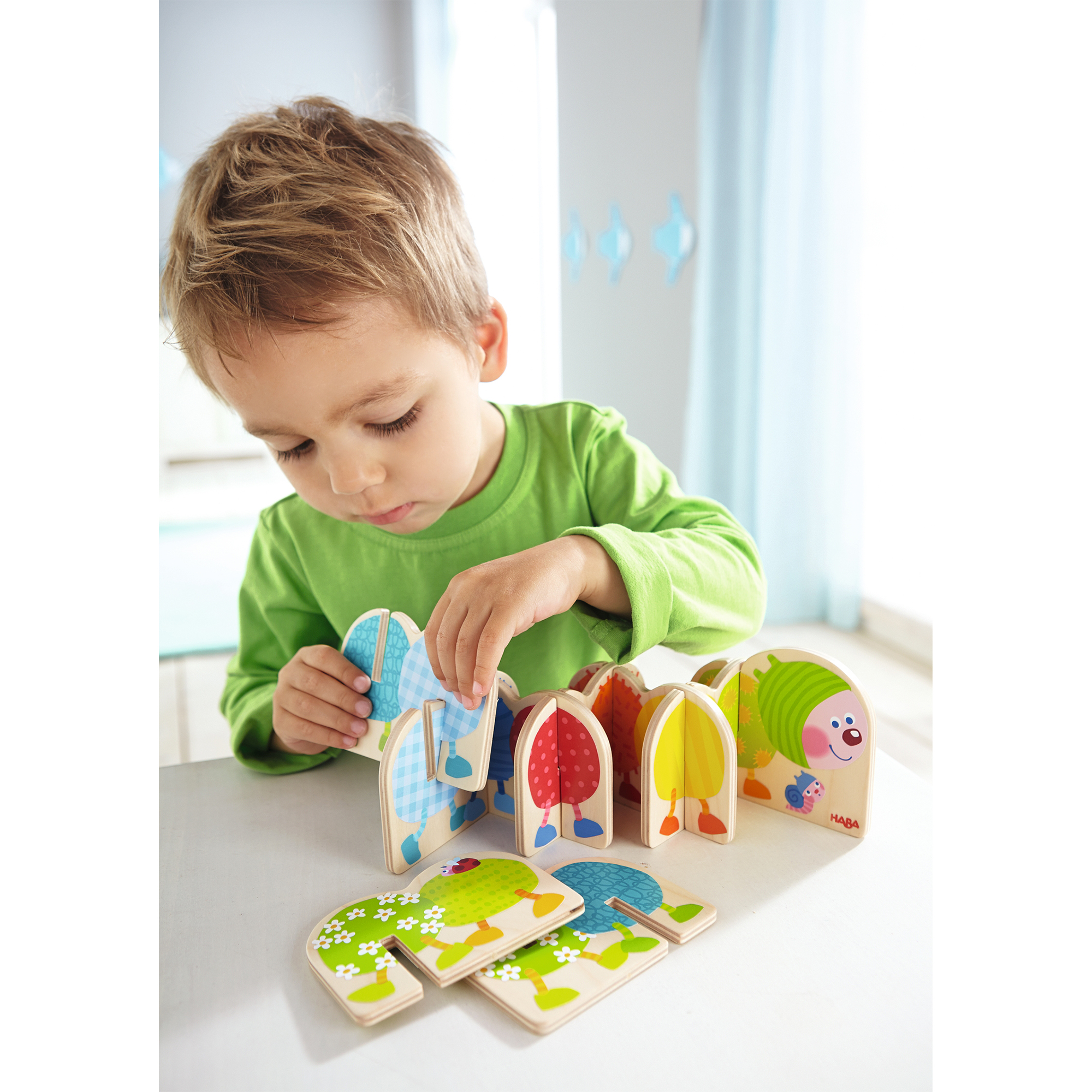 Joc de imbinare sub forma de omida, Haba, 9 piese, 2ani+ image 1