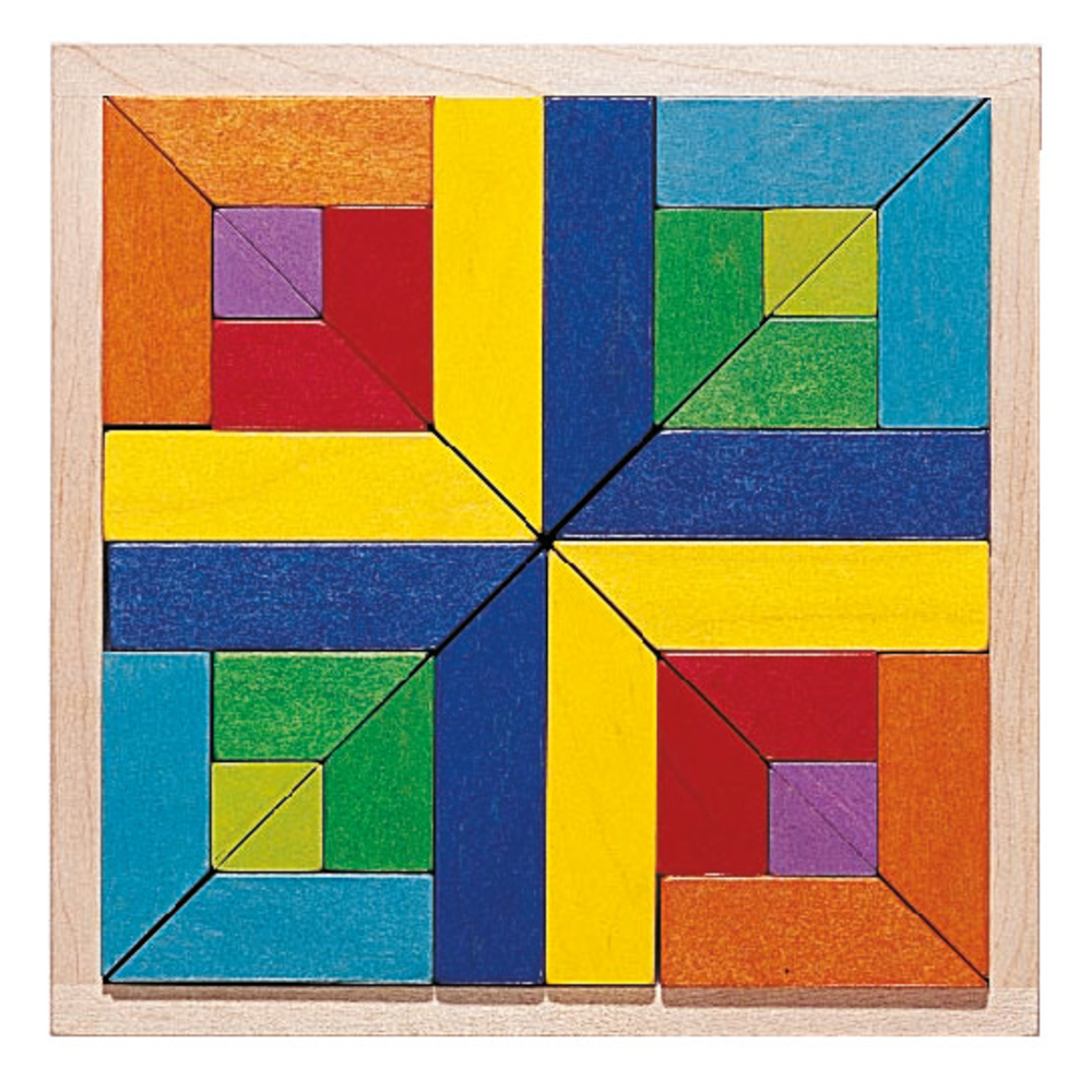 Joc de indemanare si puzzle, Haba, Geomix, 3ani+ image 6