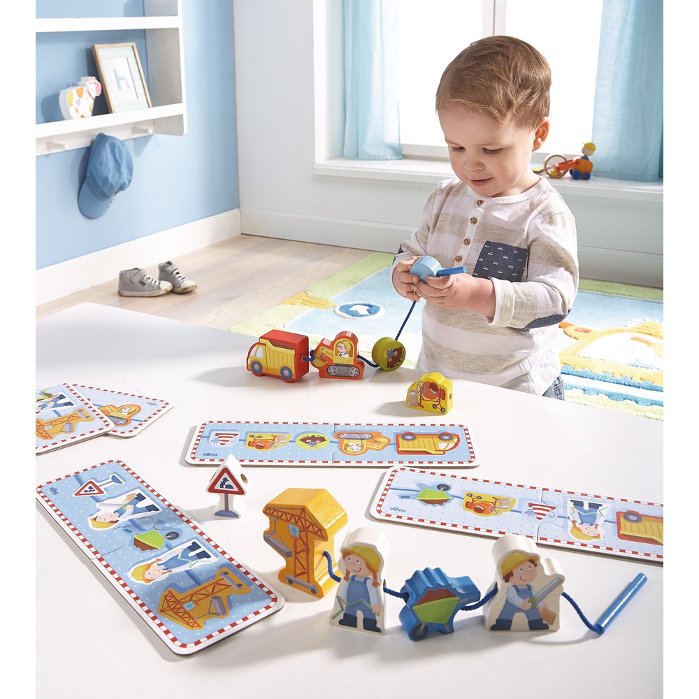 Joc de indemanare si puzzle, Haba, Santier, 18luni+ image 1