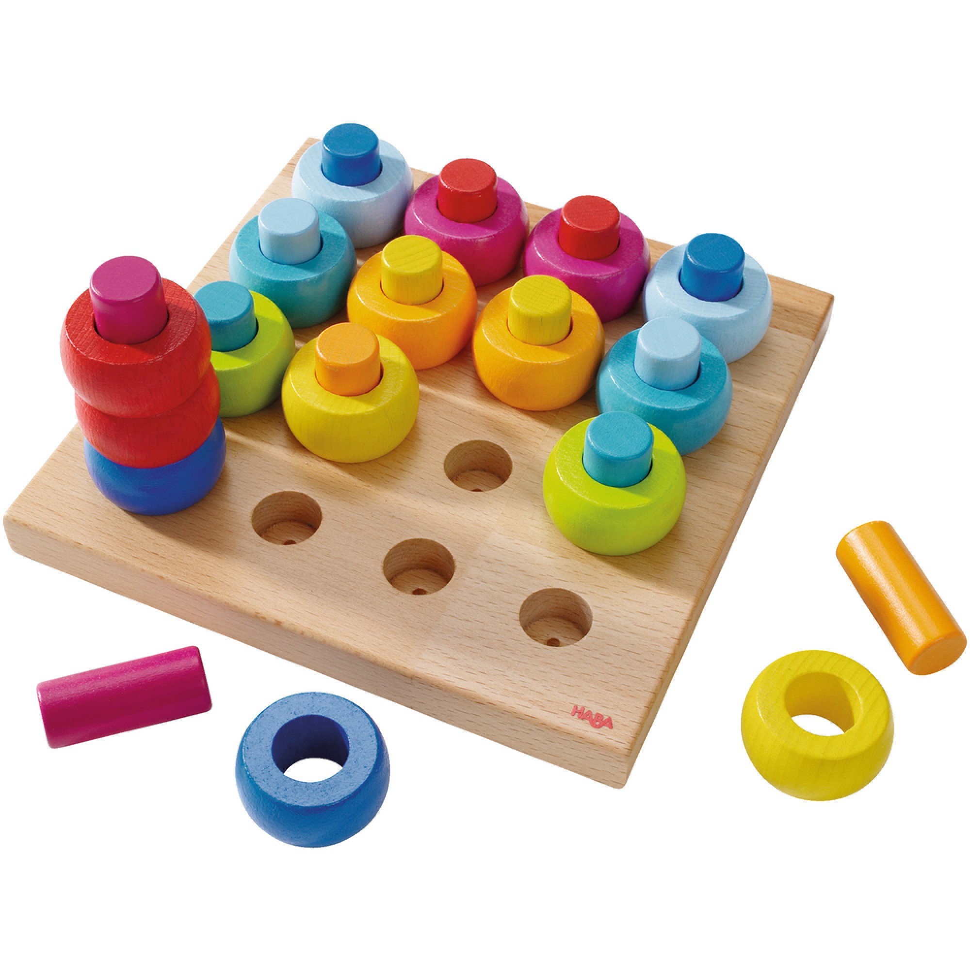 Joc de indemanare, Haba, Inelele colorate, 2-6 ani